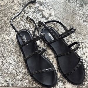 Black Spikey Steve Madden Sandals